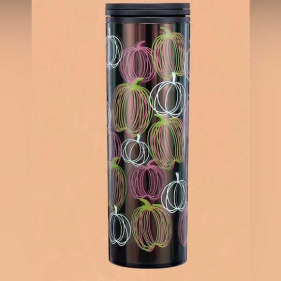 Starbucks Halloween Pumpkin GITD Cup Glow in Dark Iridescent Hot Tumbler 16oz - Picture 13 of 14